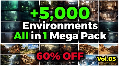 +5000 Environments (4K) All in 1 Mega Pack | Vol_03 - 60% OFF