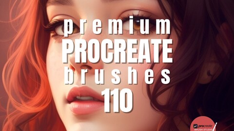 110 Procreate Brush Set, Brushes for Procreate