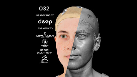 European Female 20s head scan 032
