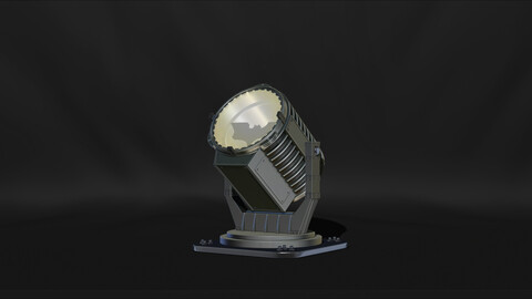Batman Signal Searchlight Lamp 3D model Miniature Assembly File STL-OBJ for 3D Printing