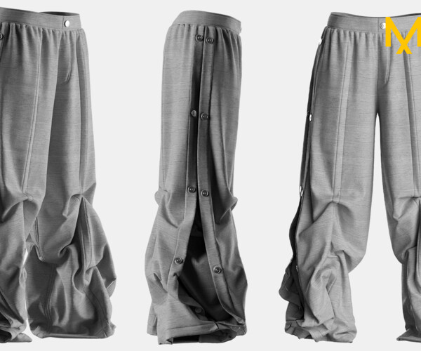 ArtStation - Streetwear Baggy Cargo Pants #032 - Clo 3D