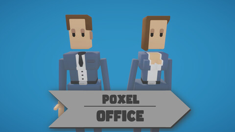 Poxel - Office Characters - Rigged