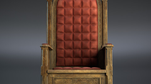 Medieval Throne PBR Game Ready