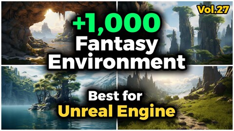 +1,000 Fantasy Environment Concept Best For Unreal Engine (4k) | Vol_27