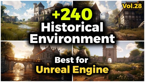 +240 Historical Environment Concept Best For Unreal Engine (4k) | Vol_28