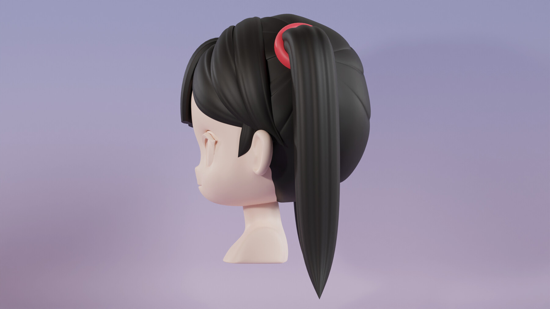 ArtStation - Chibi Female Hair Style 15