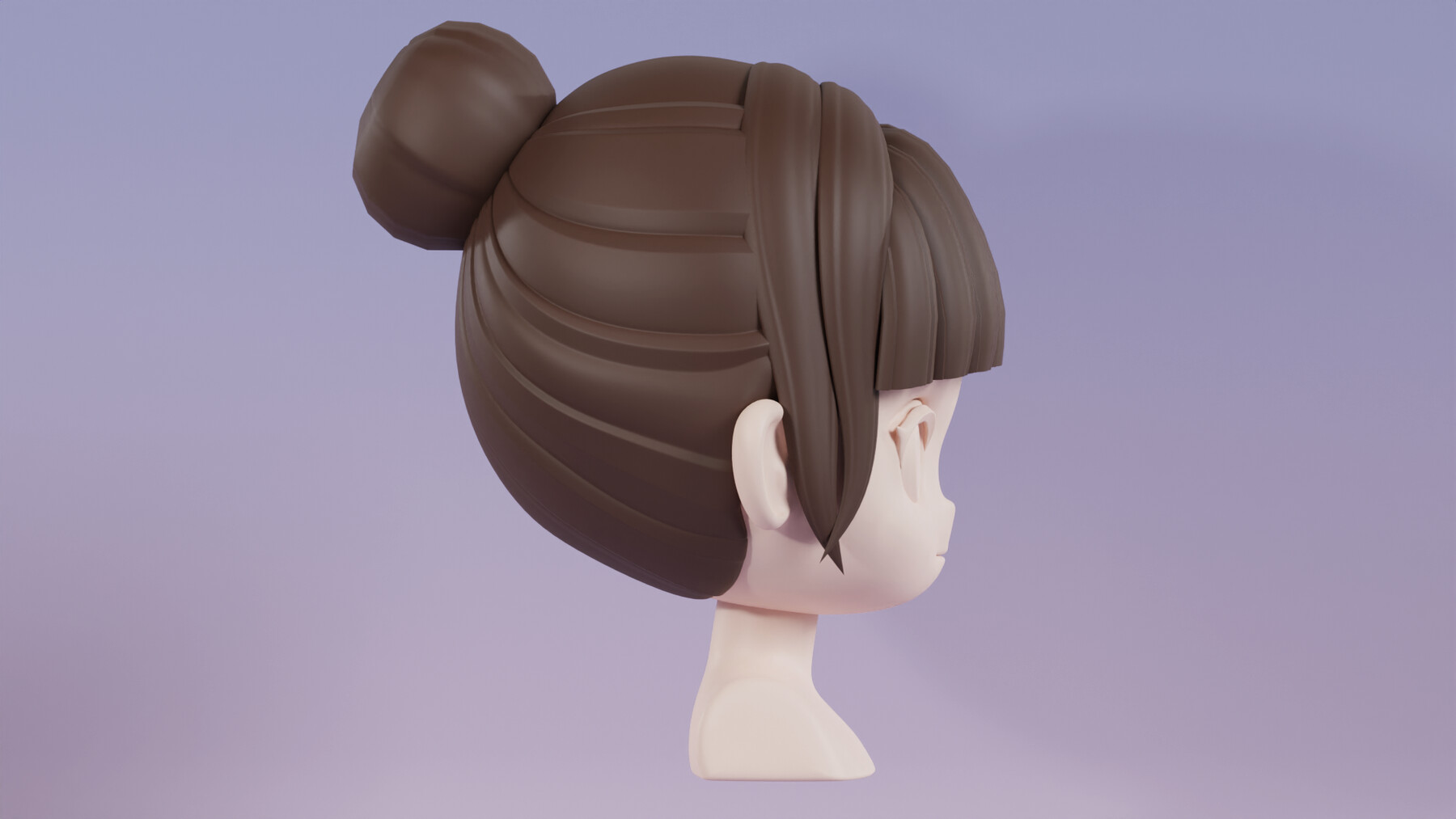 ArtStation - Chibi Female Hair Style 15