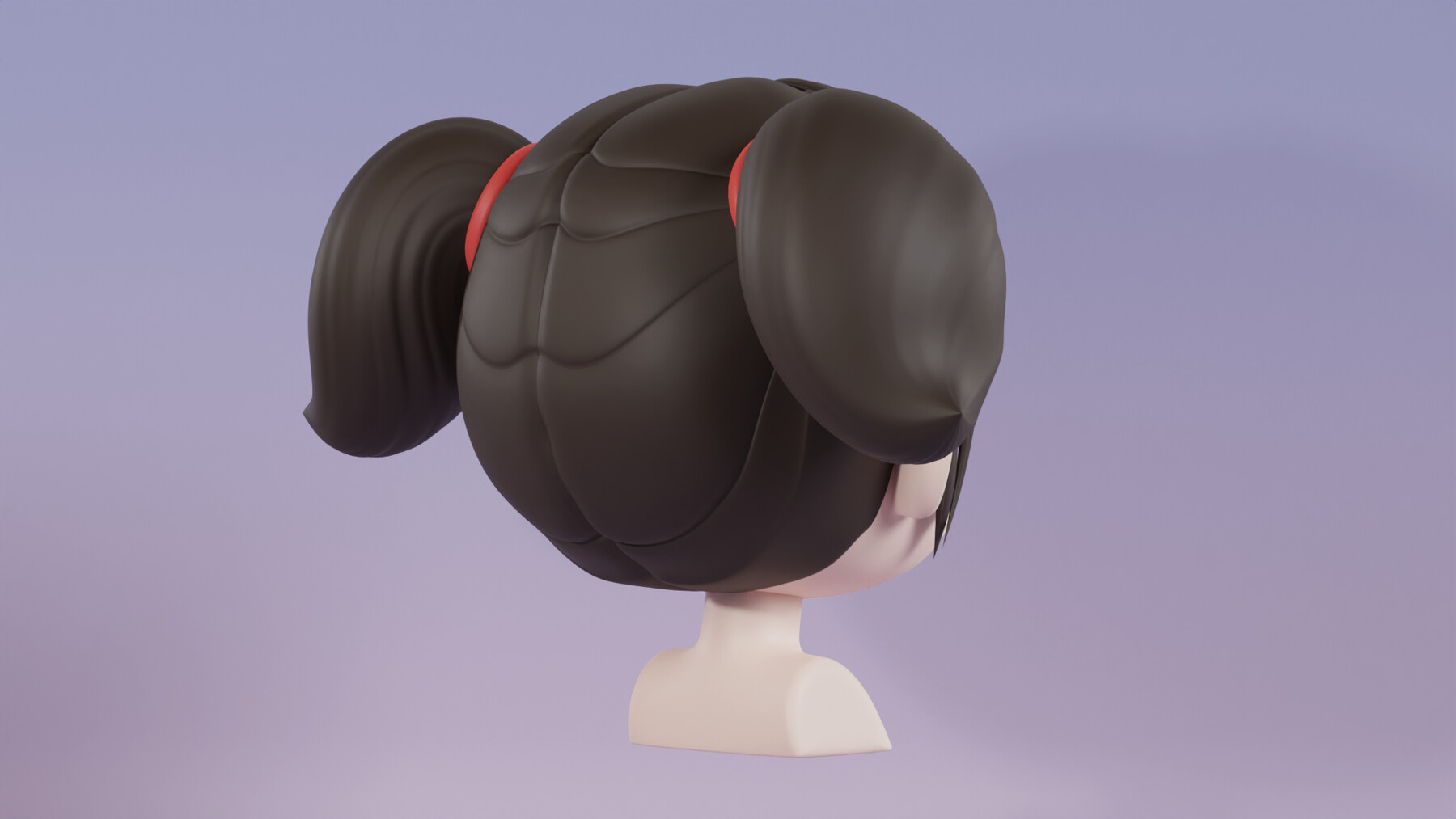 ArtStation - Chibi Female Hair Style 15