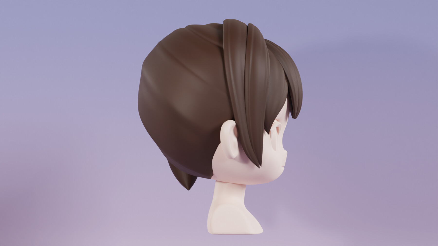 ArtStation - Chibi Female Hair Style 15