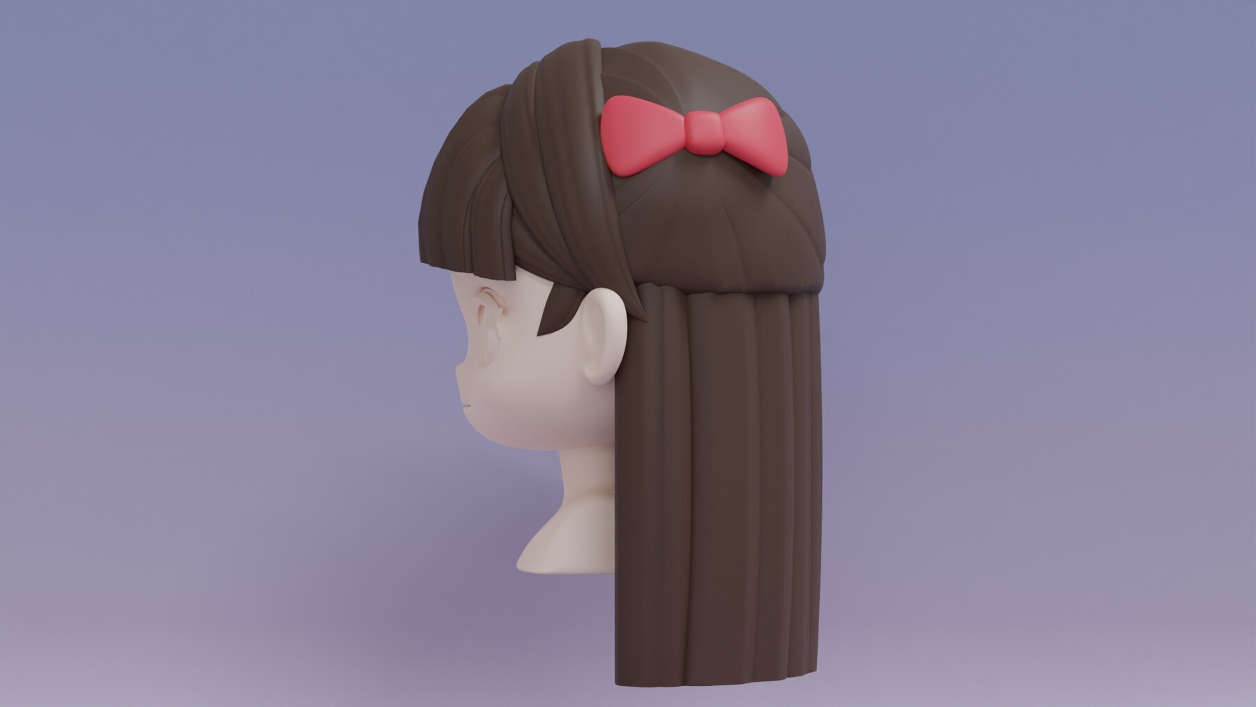 ArtStation - Chibi Female Hair Style 15