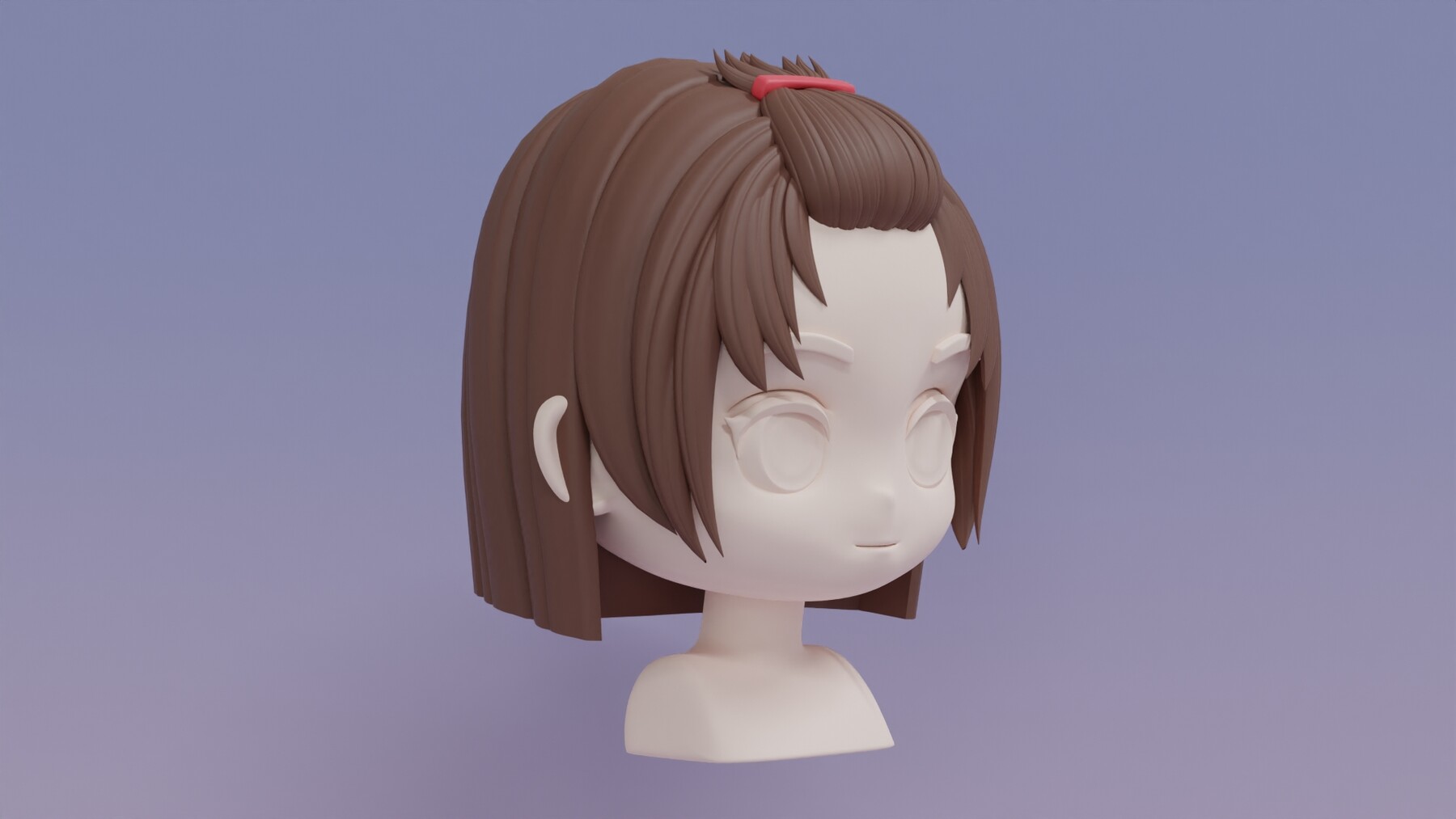 ArtStation - Chibi Female Hair Style 15