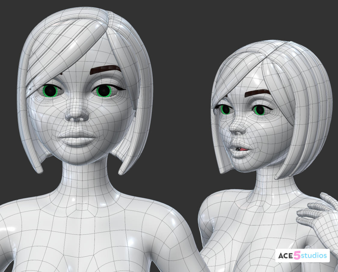 ArtStation - Melissa | C4D Female Character Rig | Girl | Animation ...