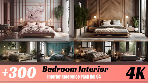 +300 Interior Of Bedroom (Interior Concept) Vol.04 | 4K | Reference Pack