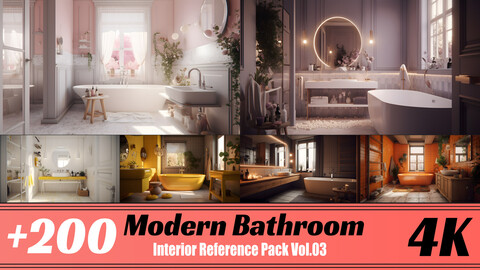 Modern Bathroom (Interior Concept) Vol.03 | 4K | Reference pack