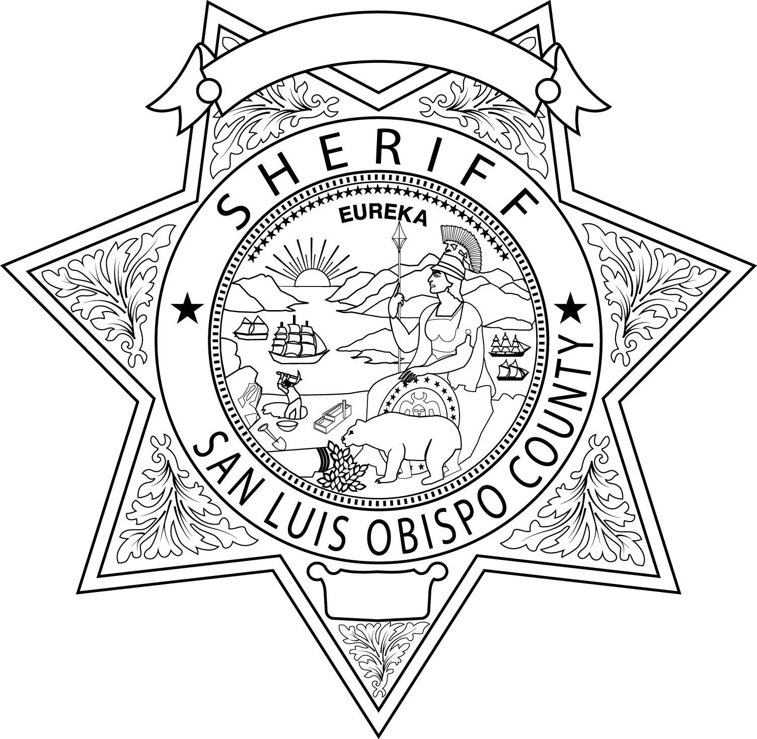 ArtStation - SAN LUIS OBISPO COUNTY CALIFORNIA SHERIFF BADGE VECTOR ...