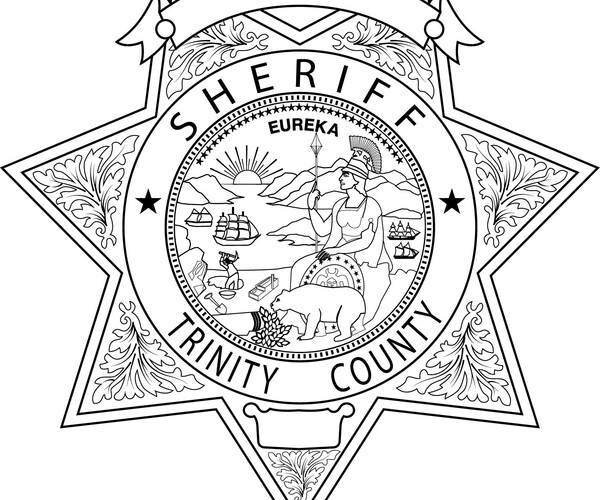 ArtStation - TRINITY COUNTY CALIFORNIA SHERIFF BADGE VECTOR FILE Black ...