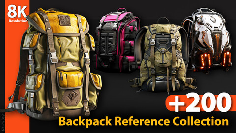 +200 Backpack Reference Collection. Concept References, 8K Resolution