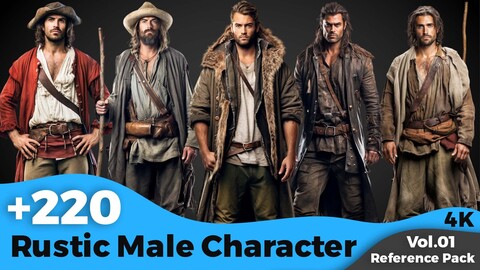 +220 Rustic Male Character Concept (4k)