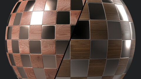 Wood Materials 26- Decorative Wooden Panel | Sbsar Seamless PBR 4k