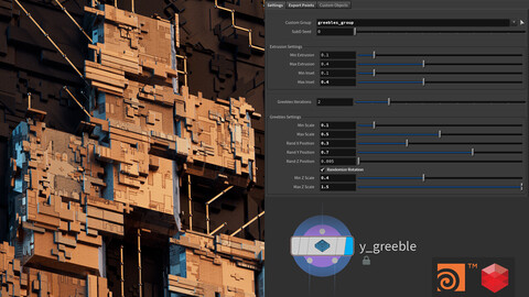 Houdini HDA | Procedural Greebles