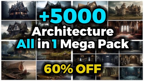 +5000 Architectures (4K) All in 1 Mega Pack