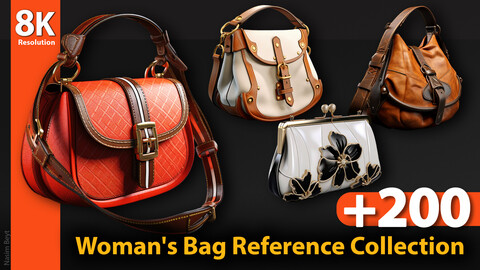 +200 Woman's Bag Reference Collection. Concept References, 8K Resolution