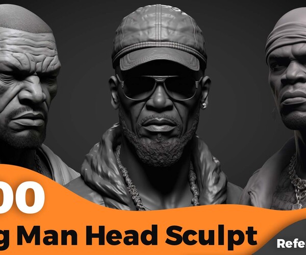 Male Head Sculpt 4 | 3D model