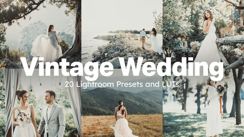 20 Vintage Wedding LUTs & Lightroom Presets