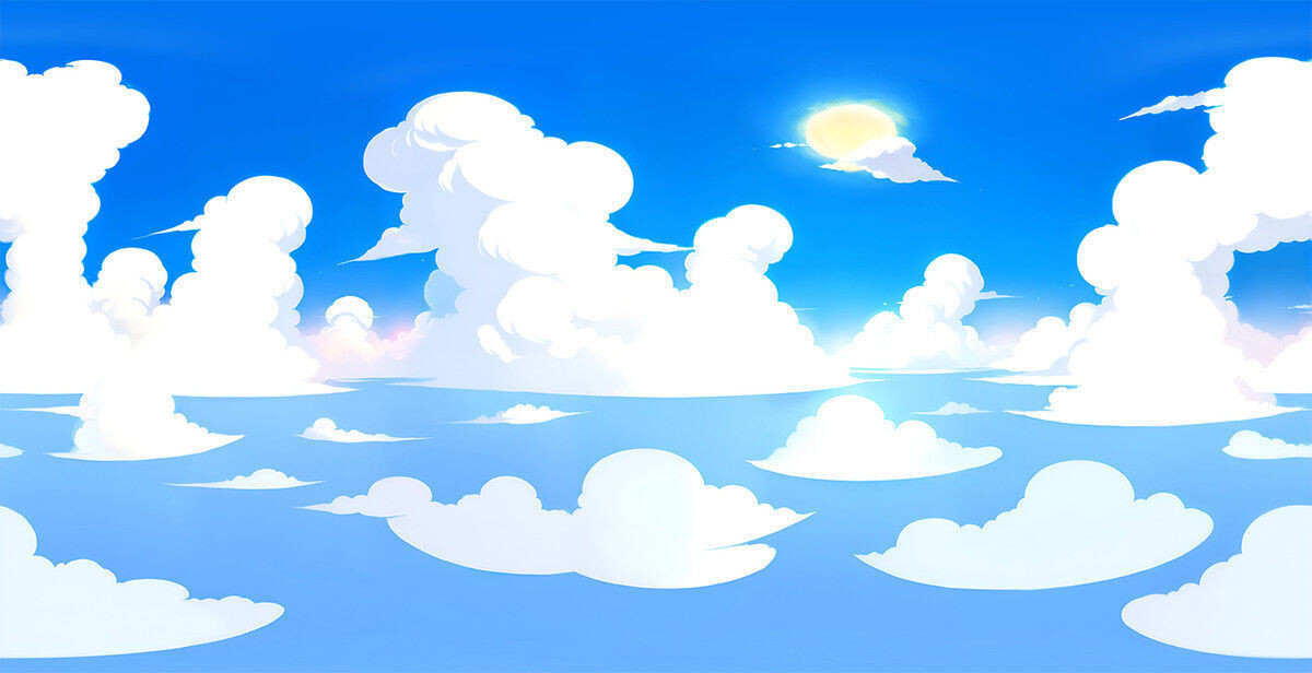 ArtStation - Skybox MEGA 100 Pack Cartoon Stylize Landscape Clouds sky ...