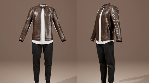 Men's Leather Jacket Outfit