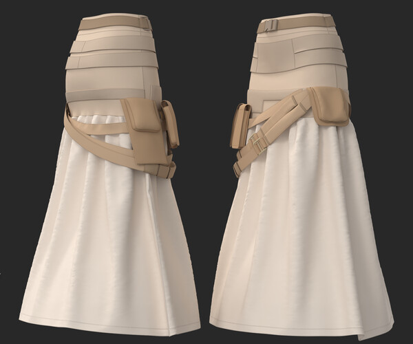 ArtStation - 6 models of male's skirt tactical vol1 / marvelous & clo3d ...