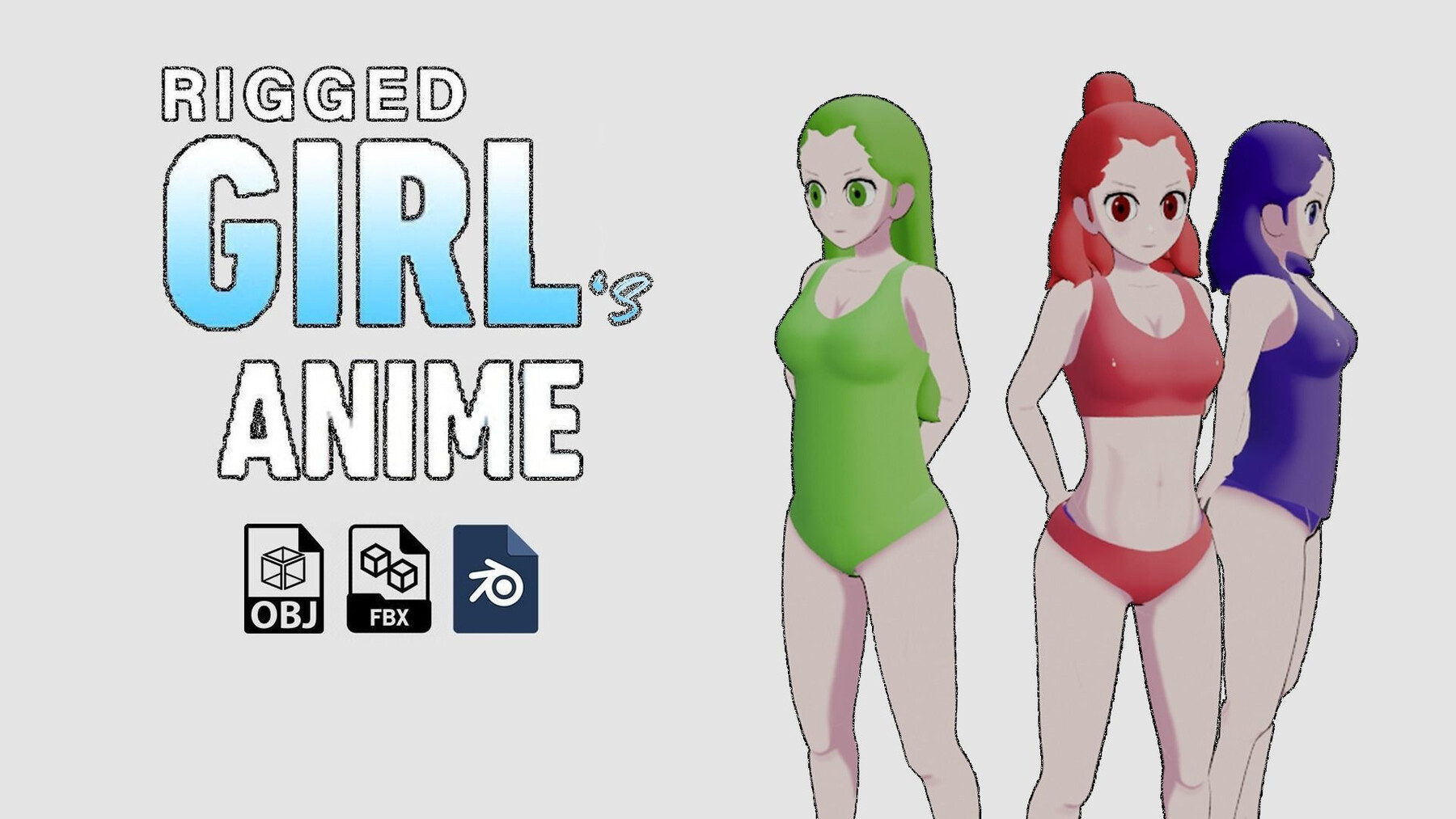 Anime 3D Models download - Free3D