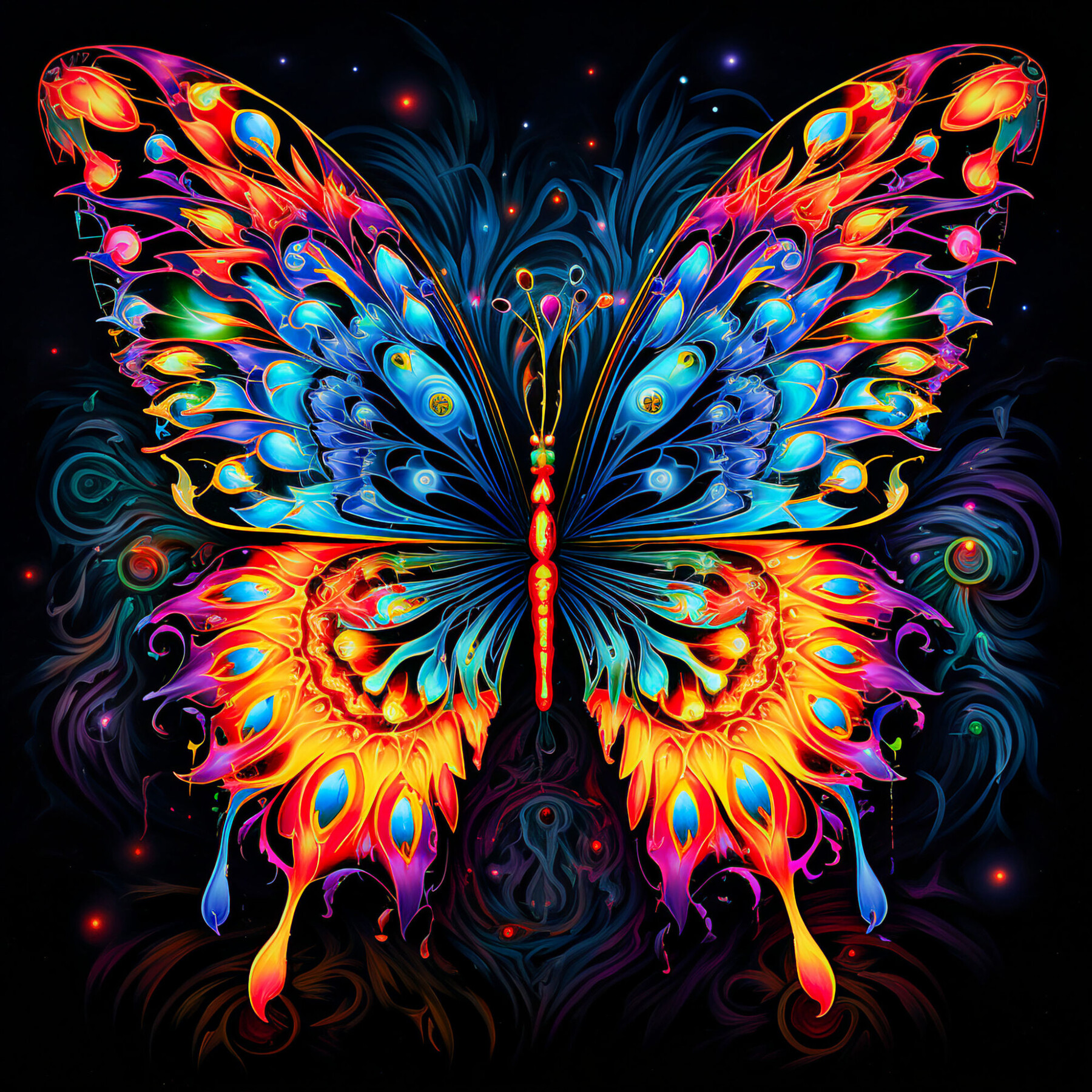 ArtStation - Fractal Color Butterly | Artworks