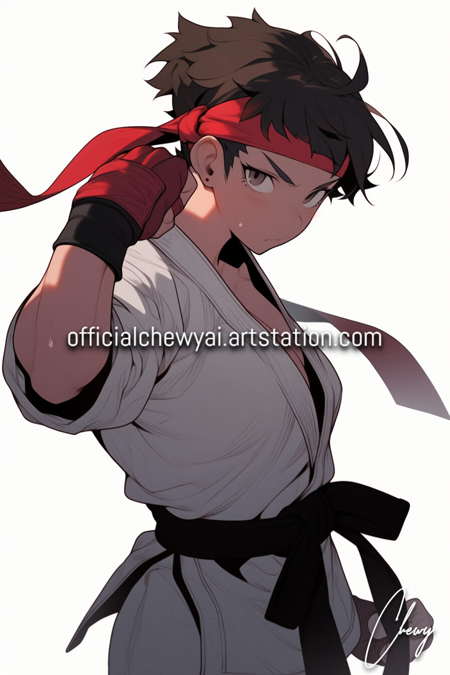 ArtStation - Ryu - street fighter alpha anime