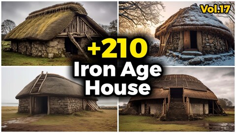 +210 Iron Age House Architecture Reference Images (4k) | Vol_17