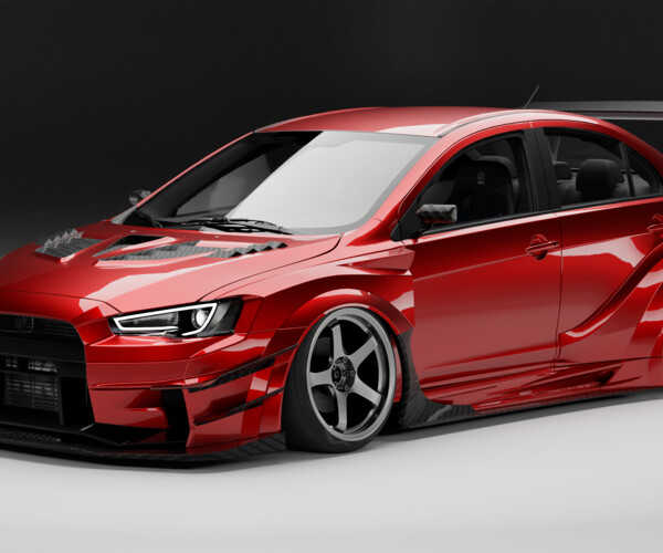 ArtStation - Mitsubishi Lancer Evolution X Varis | Resources