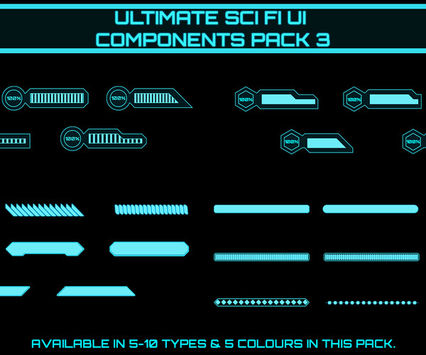 SCI-FI UI Components full pack