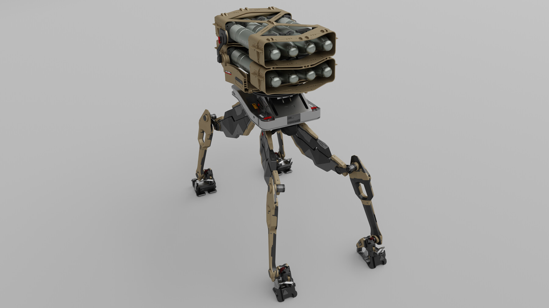 ArtStation - Robot: Quadruped Missile Launcher | Resources