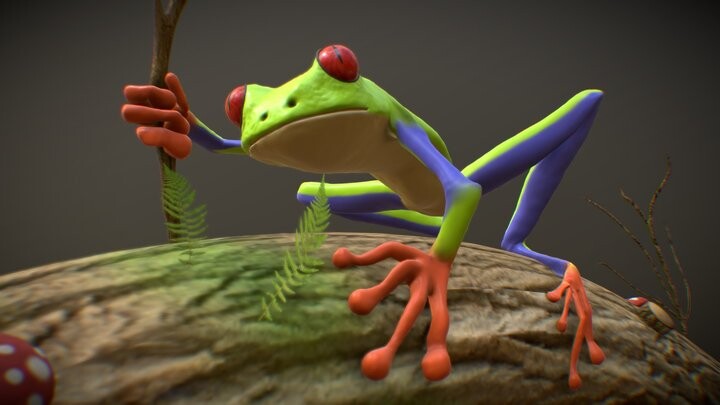 ArtStation - Red-Eyed Tree Frog | Resources