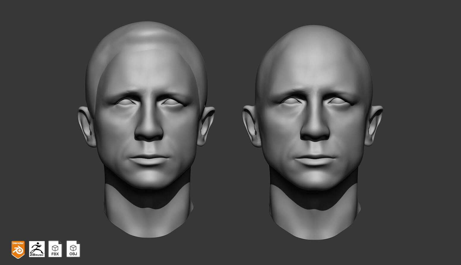 ArtStation - Daniel Craig Head sculpt | Realistic Head Sculpt Series ...