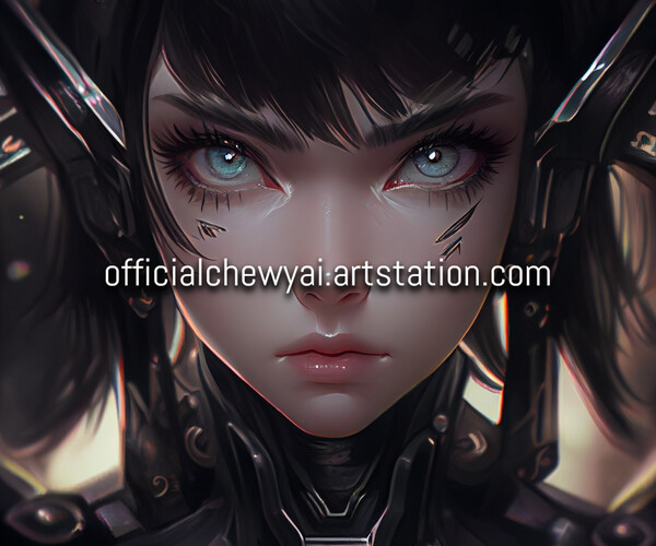 ArtStation - Various Robotic Girl Portraits (Part I) | Artworks