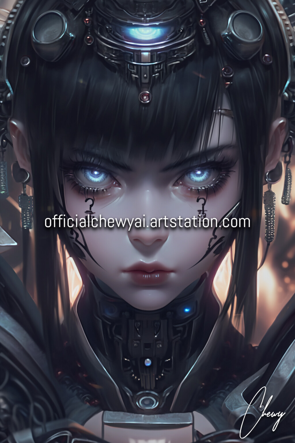 ArtStation - Various Robotic Girl Portraits (Part I) | Artworks