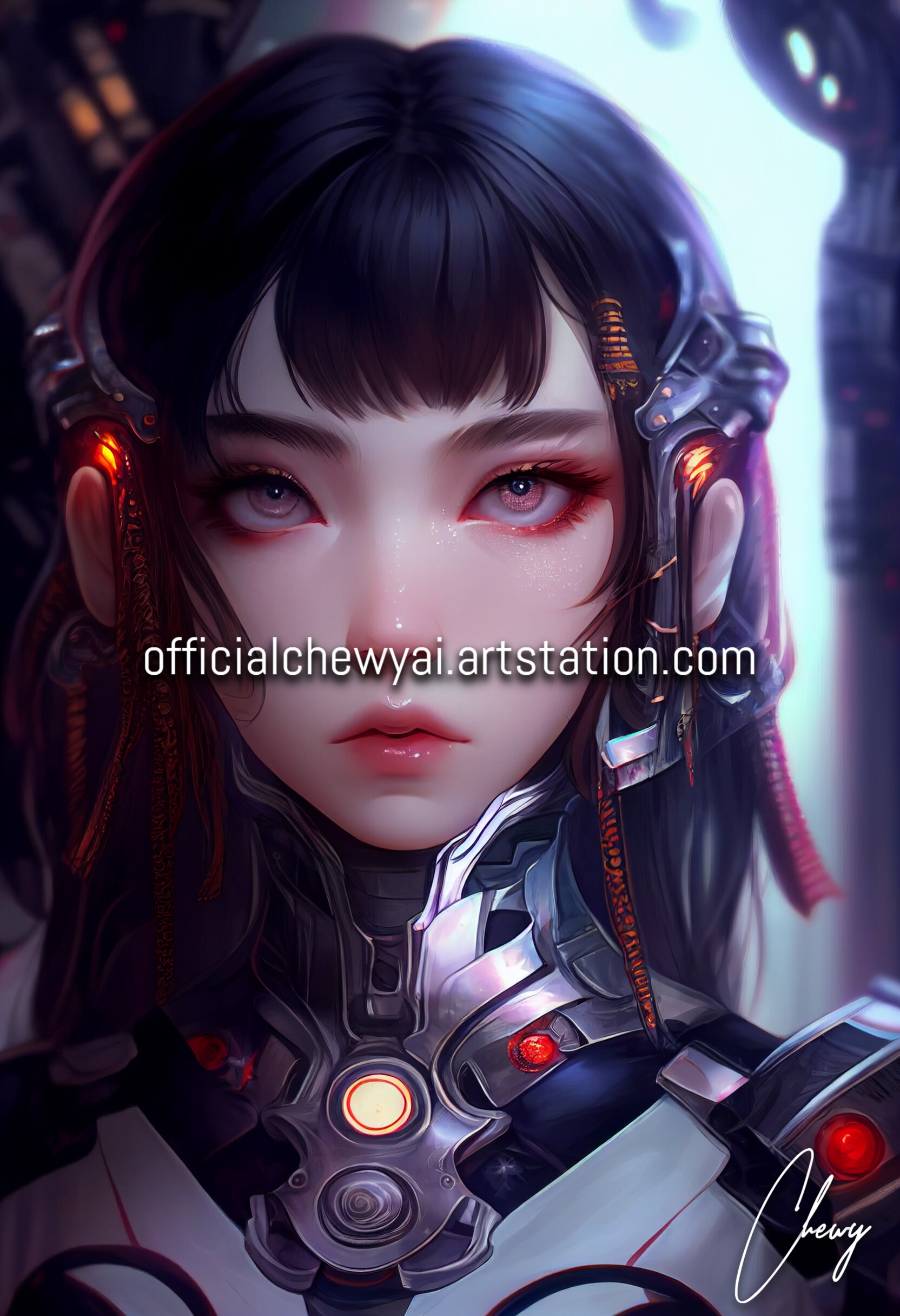 ArtStation - Various Robotic Girl Portraits (Part I) | Artworks