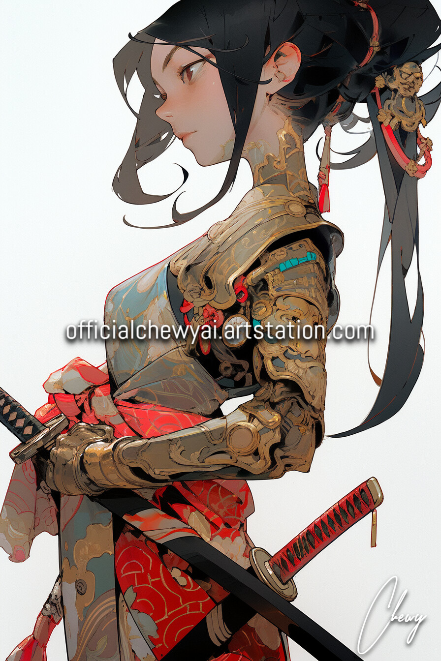 ArtStation - Various Female Samurai Designs (Part I) | Artworks