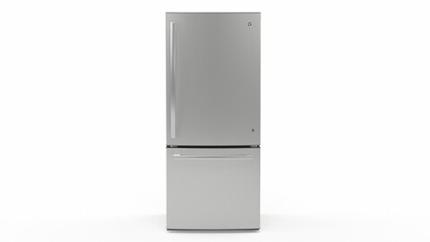 GE Bottom-Freezer Refrigerator GDE21EYKFS 3D Model