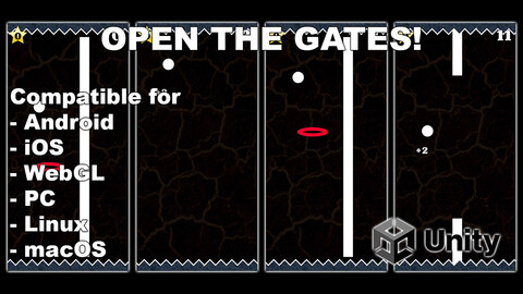 Open The Gates - Unity Hyper Casual Game