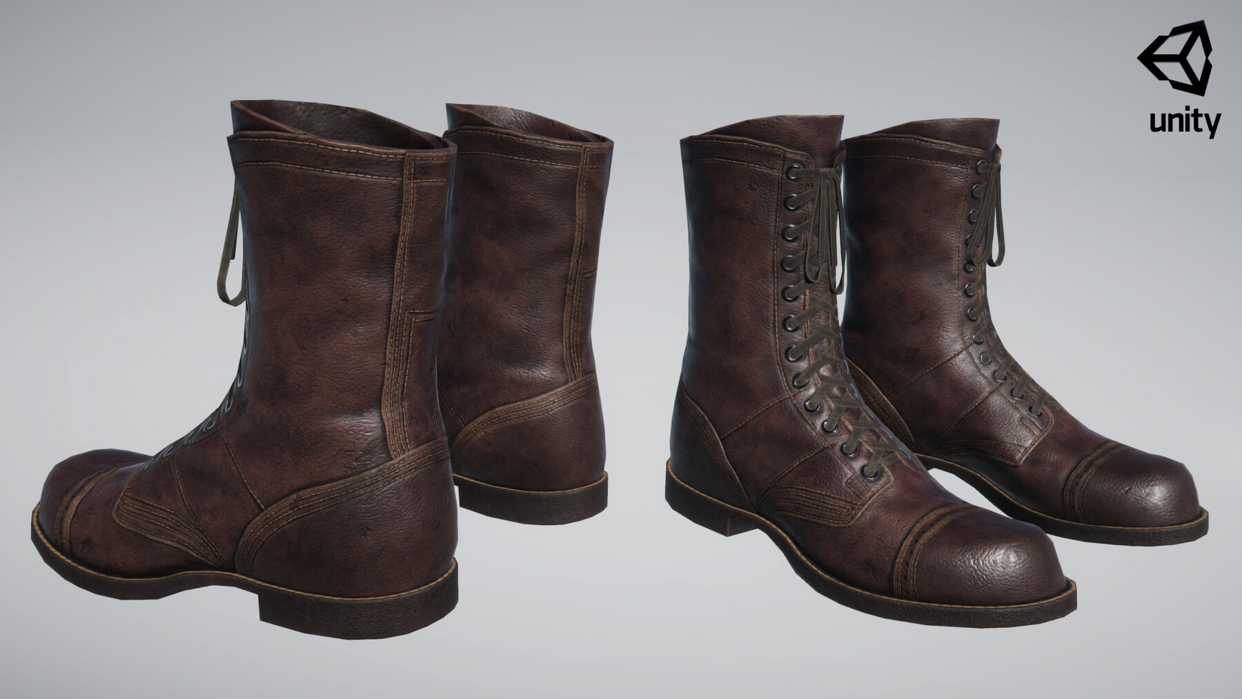 ArtStation - US WW2 Tactical Boots | Game Assets