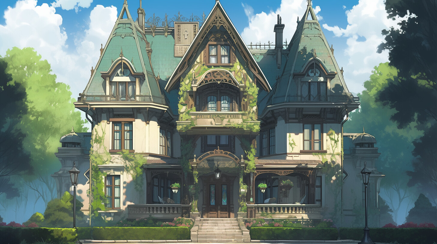 ArtStation - Nobles House from Anime Otome Game Sekai wa Mob ni
