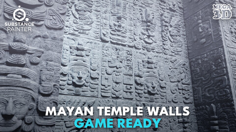 Gray Mayan Temple Walls 230719