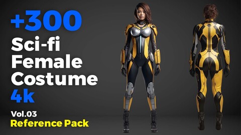 +300 Sci-fi Female Costume Concept (4k)